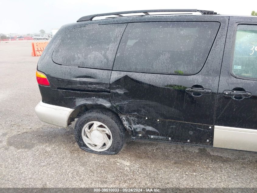 2000 Toyota Sienna Xle VIN: 4T3ZF13CXYU248250 Lot: 39510033