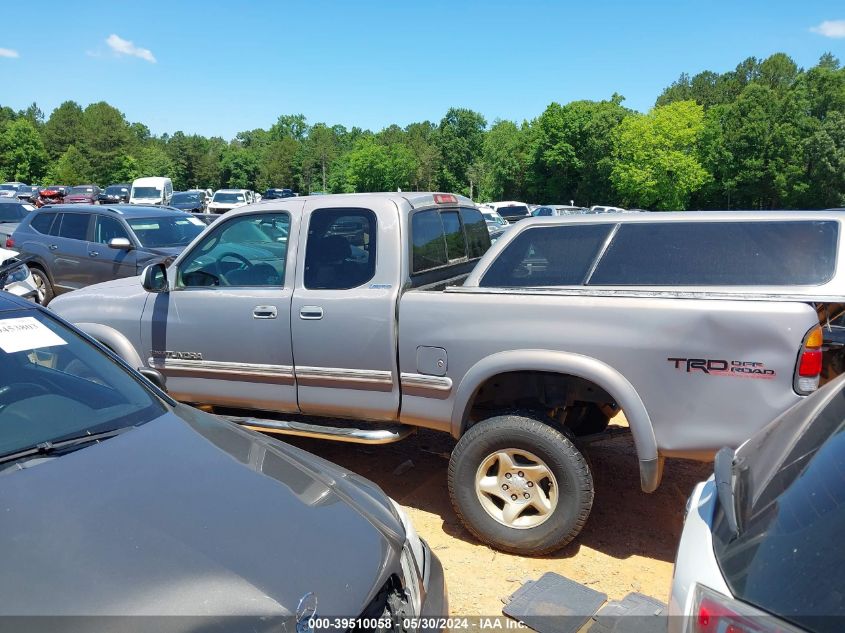 2000 Toyota Tundra Ltd V8 VIN: 5TBBT4814YS107476 Lot: 39510058