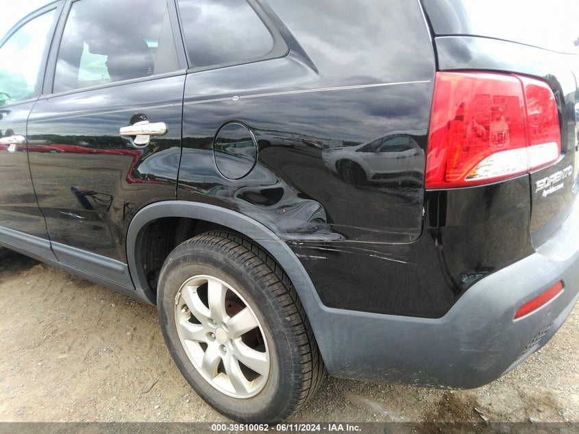 2011 Kia Sorento Lx VIN: 5XYKT4A13BG096153 Lot: 39510062