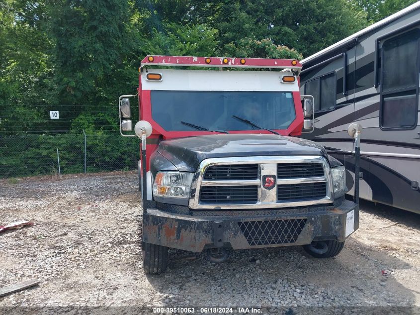 2012 Ram 5500 Chassis St/Slt VIN: 3C7WDMBL0CG259636 Lot: 39510063