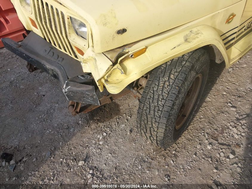 1989 Jeep Wrangler / Yj Islander VIN: 2J4FY39T8KJ139165 Lot: 39510078