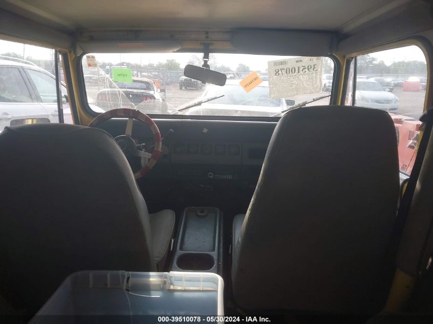 1989 Jeep Wrangler / Yj Islander VIN: 2J4FY39T8KJ139165 Lot: 39510078