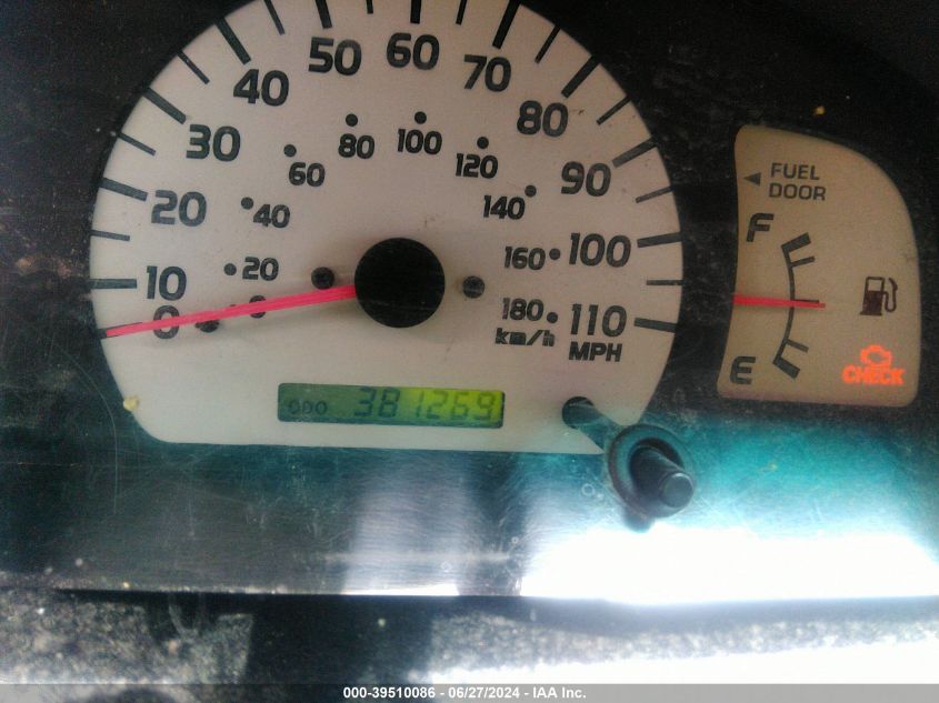 2001 Toyota Tacoma Prerunner VIN: 5TEGM92N01Z778137 Lot: 39510086