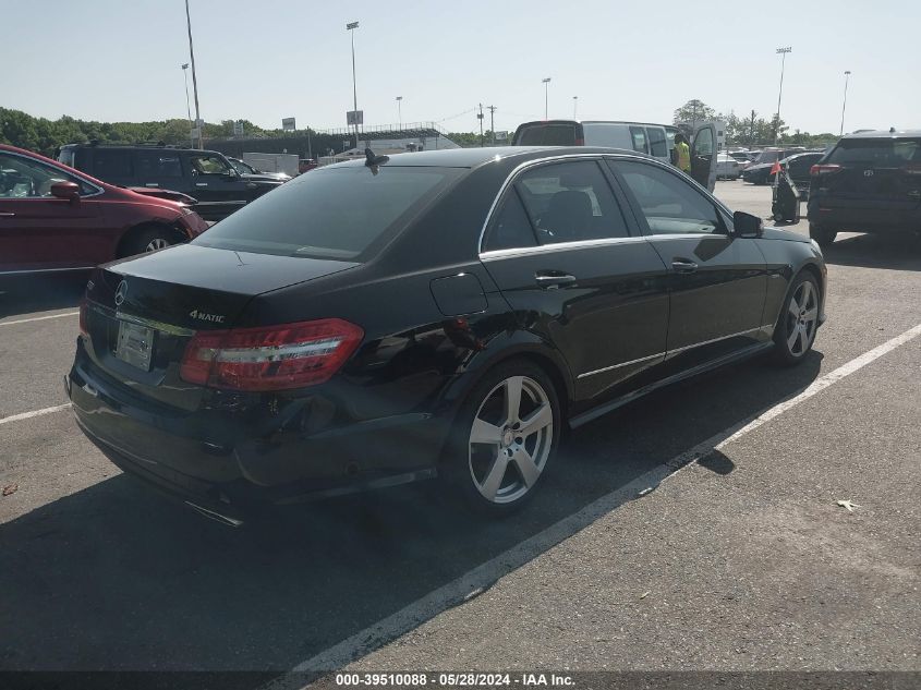 2012 Mercedes-Benz E 350 4Matic VIN: WDDHF8JB2CA551812 Lot: 39510088