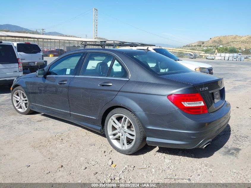 2013 Mercedes-Benz C 250 Luxury/Sport VIN: WDDGF4HB2DR295717 Lot: 39510098