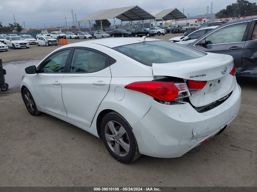 2013 Hyundai Elantra Gls VIN: 5NPDH4AE4DH385874 Lot: 39510105