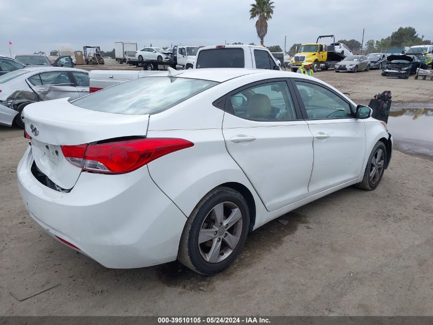 2013 Hyundai Elantra Gls VIN: 5NPDH4AE4DH385874 Lot: 39510105