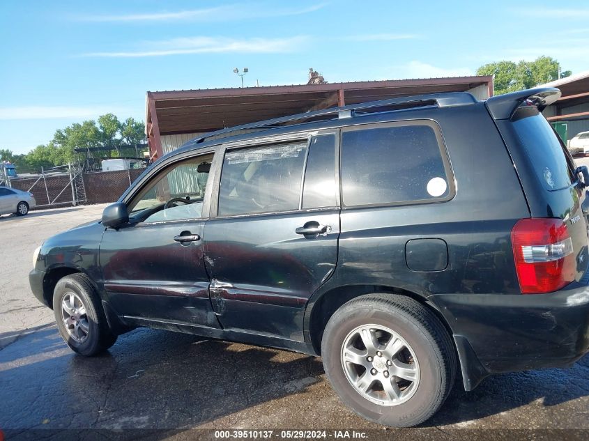 2005 Toyota Highlander V6 VIN: JTEGP21A350044705 Lot: 39510137