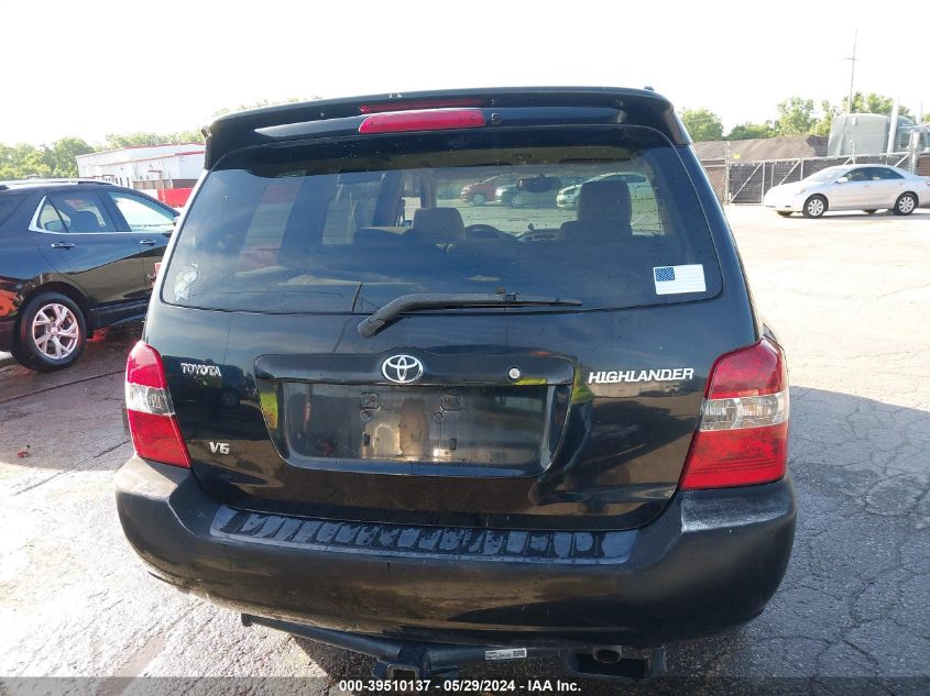 2005 Toyota Highlander V6 VIN: JTEGP21A350044705 Lot: 39510137