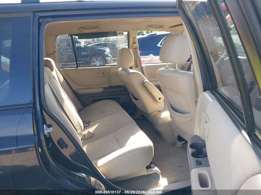 2005 Toyota Highlander V6 VIN: JTEGP21A350044705 Lot: 39510137