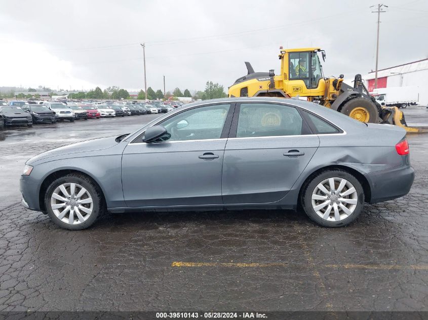 2012 Audi A4 2.0T Premium VIN: WAUAFAFL5CN010635 Lot: 39510143