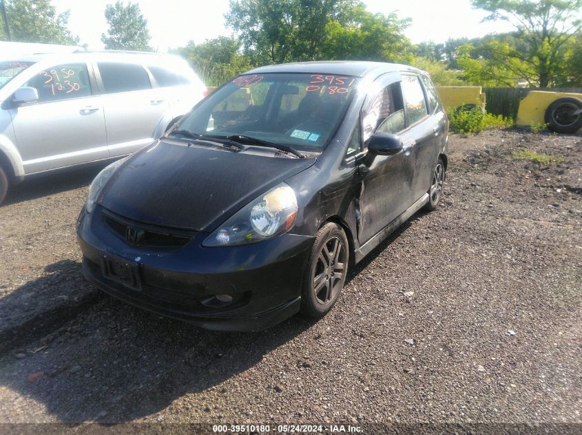 2008 Honda Fit Sport VIN: JHMGD376X8S046352 Lot: 39510180