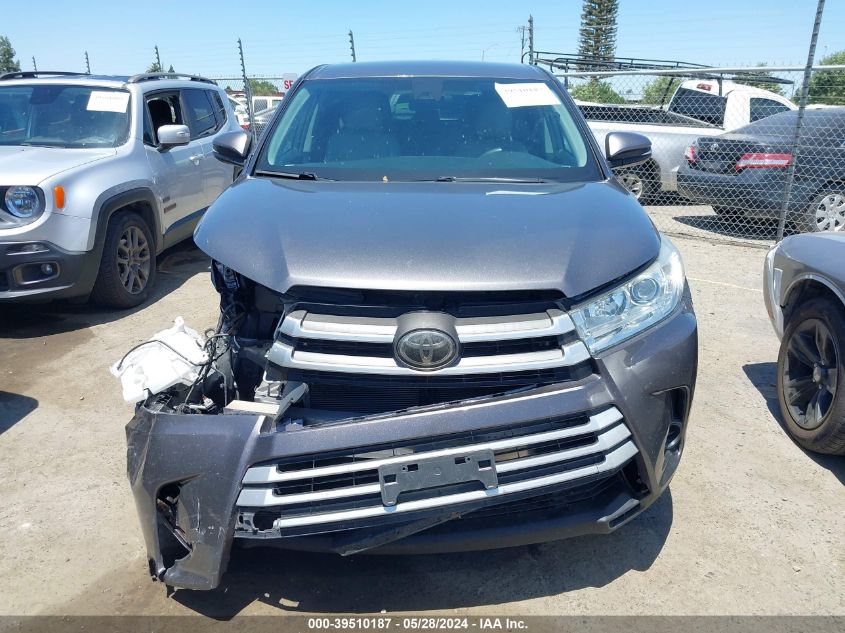 2018 Toyota Highlander Le VIN: 5TDZARFH7JS038300 Lot: 39510187