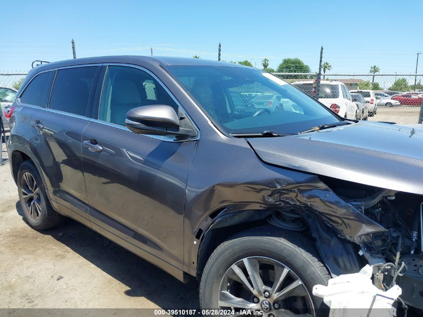 2018 Toyota Highlander Le VIN: 5TDZARFH7JS038300 Lot: 39510187