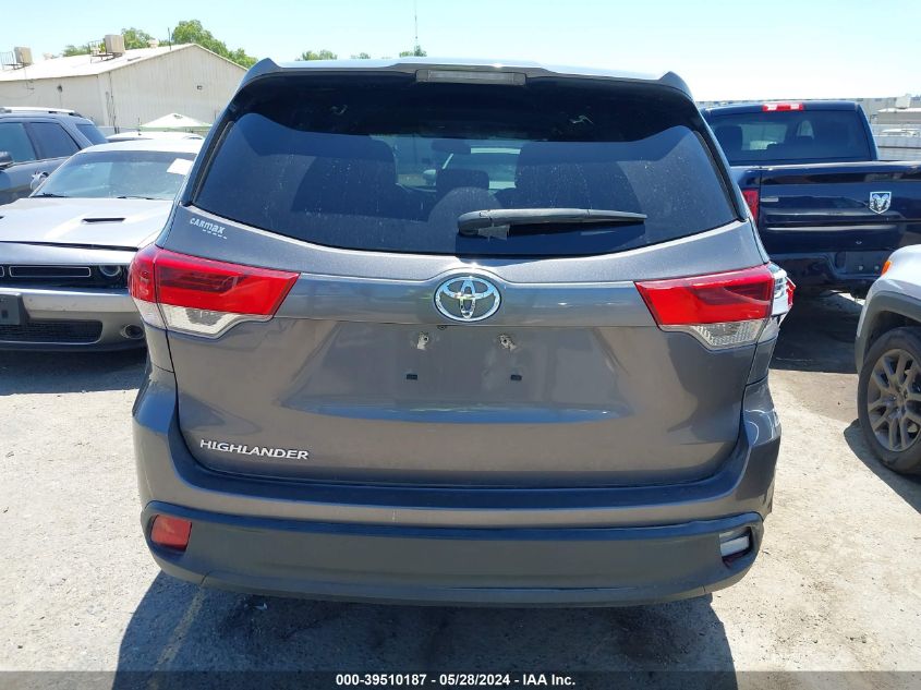 2018 Toyota Highlander Le VIN: 5TDZARFH7JS038300 Lot: 39510187