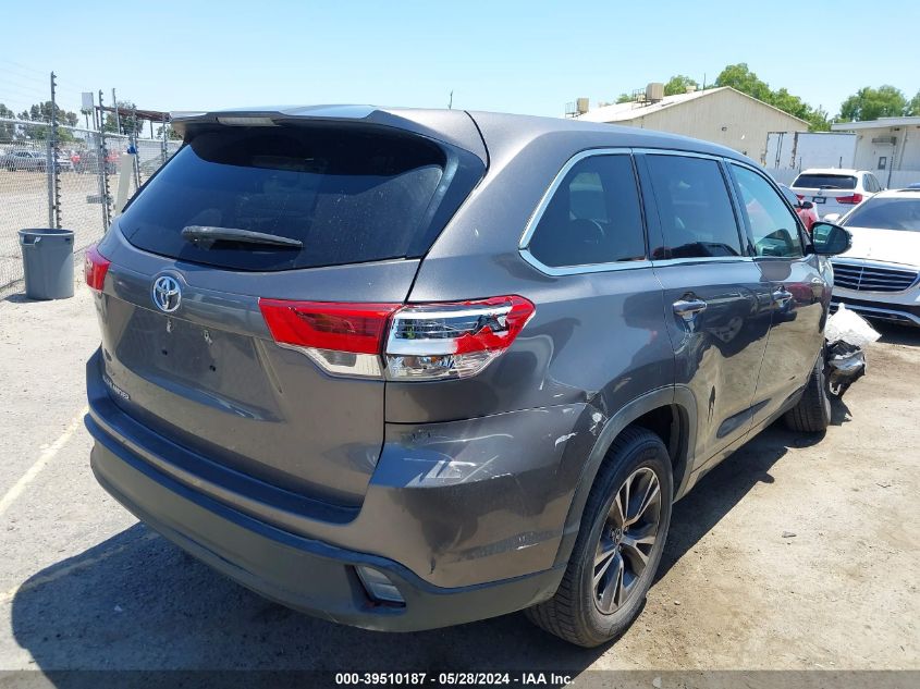 2018 Toyota Highlander Le VIN: 5TDZARFH7JS038300 Lot: 39510187