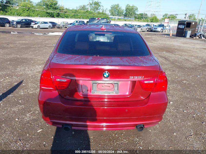 2011 BMW 335I xDrive VIN: WBAPL5C50BA919484 Lot: 39510205