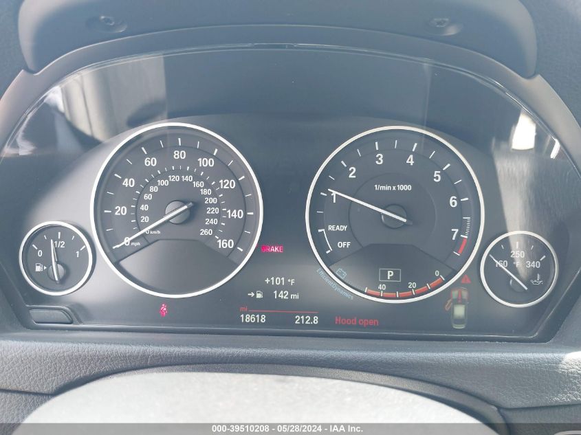 2015 BMW 328 I VIN: WBA3A5G54FNS91720 Lot: 39510208