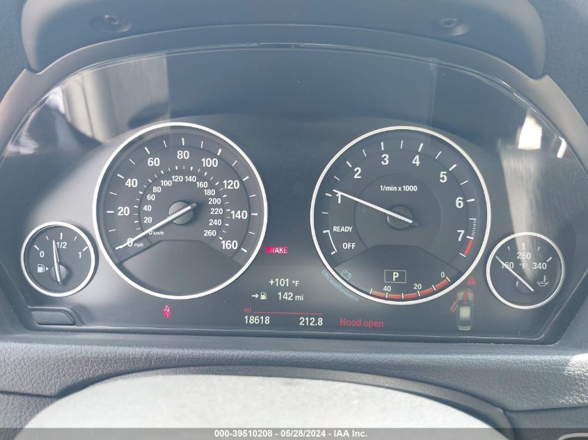 2015 BMW 328 I VIN: WBA3A5G54FNS91720 Lot: 39510208