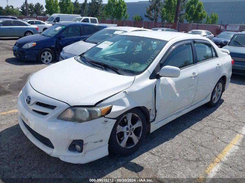 2011 Toyota Corolla S VIN: 2T1BU4EEXBC609386 Lot: 39510212