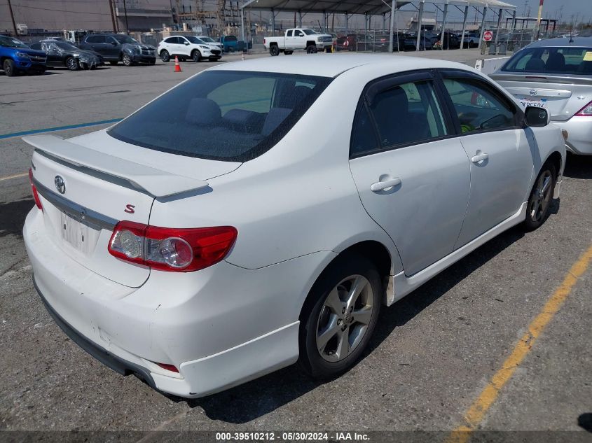 2011 Toyota Corolla S VIN: 2T1BU4EEXBC609386 Lot: 39510212