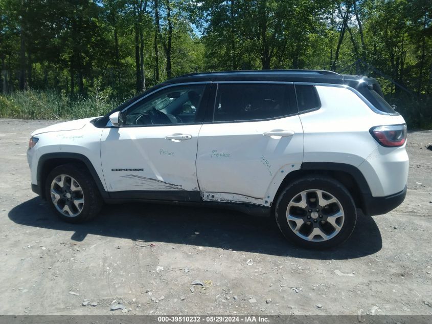 2018 Jeep Compass Limited 4X4 VIN: 3C4NJDCB3JT143567 Lot: 39510232