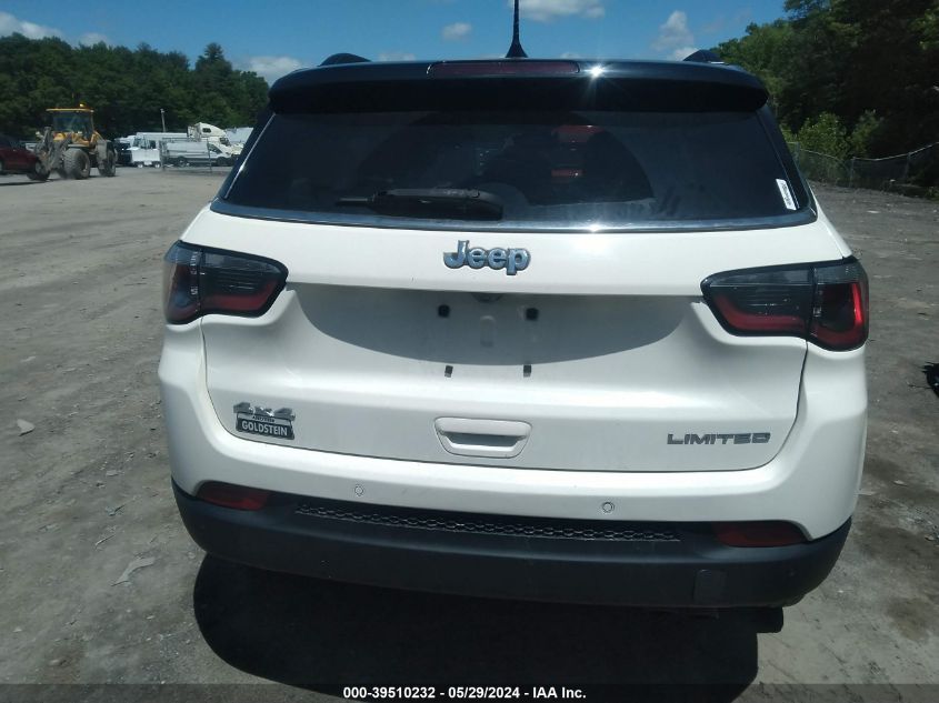 2018 Jeep Compass Limited 4X4 VIN: 3C4NJDCB3JT143567 Lot: 39510232