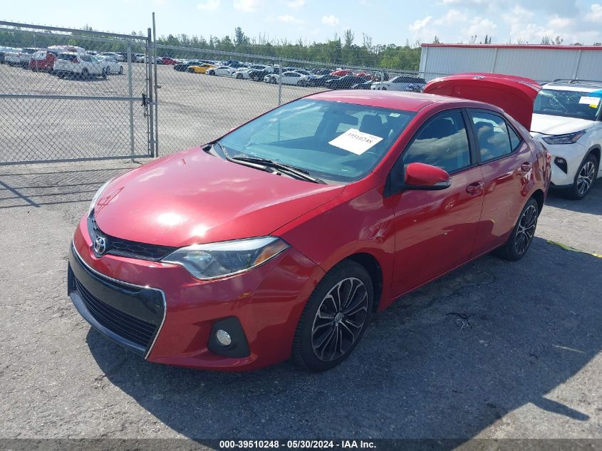 2016 Toyota Corolla S Plus VIN: 2T1BURHE4GC599809 Lot: 39510248