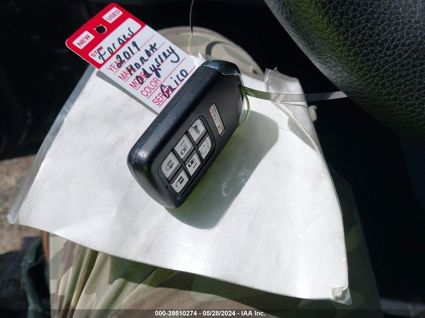 2019 Honda Odyssey Ex VIN: 5FNRL6H50KB127059 Lot: 39510274