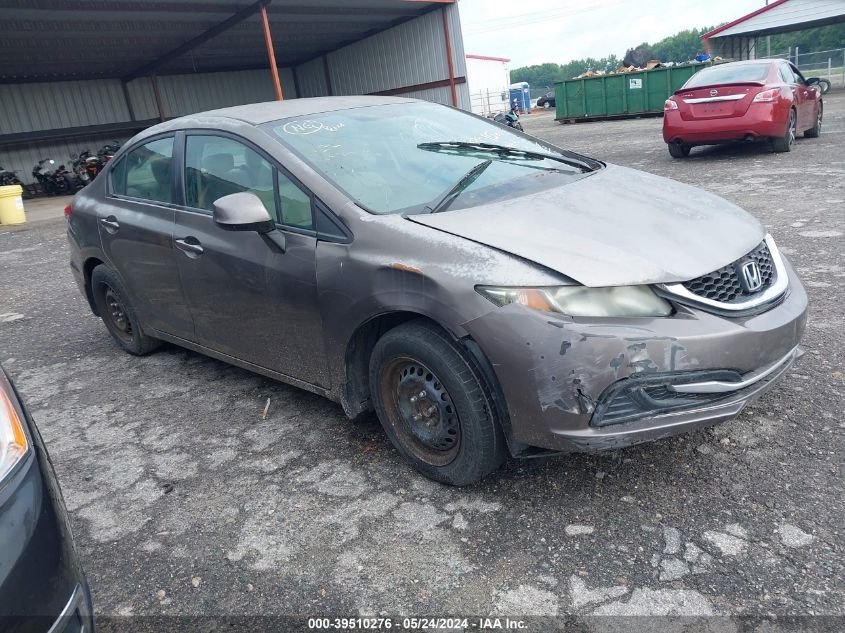 2013 Honda Civic Lx VIN: 2HGFB2F54DH556236 Lot: 39510276