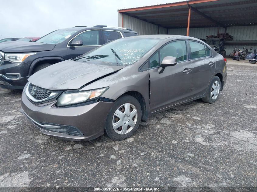 2013 Honda Civic Lx VIN: 2HGFB2F54DH556236 Lot: 39510276