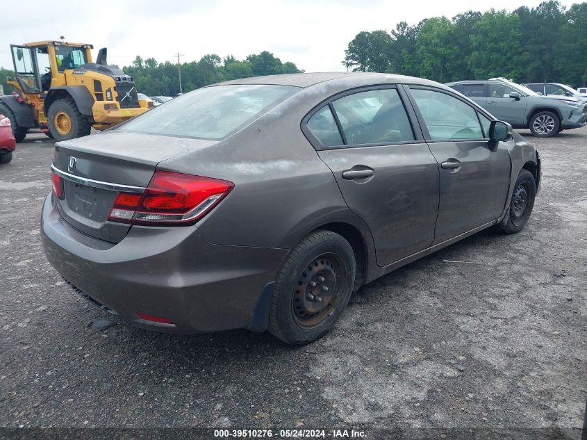 2013 Honda Civic Lx VIN: 2HGFB2F54DH556236 Lot: 39510276