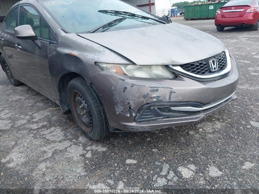 2013 Honda Civic Lx VIN: 2HGFB2F54DH556236 Lot: 39510276