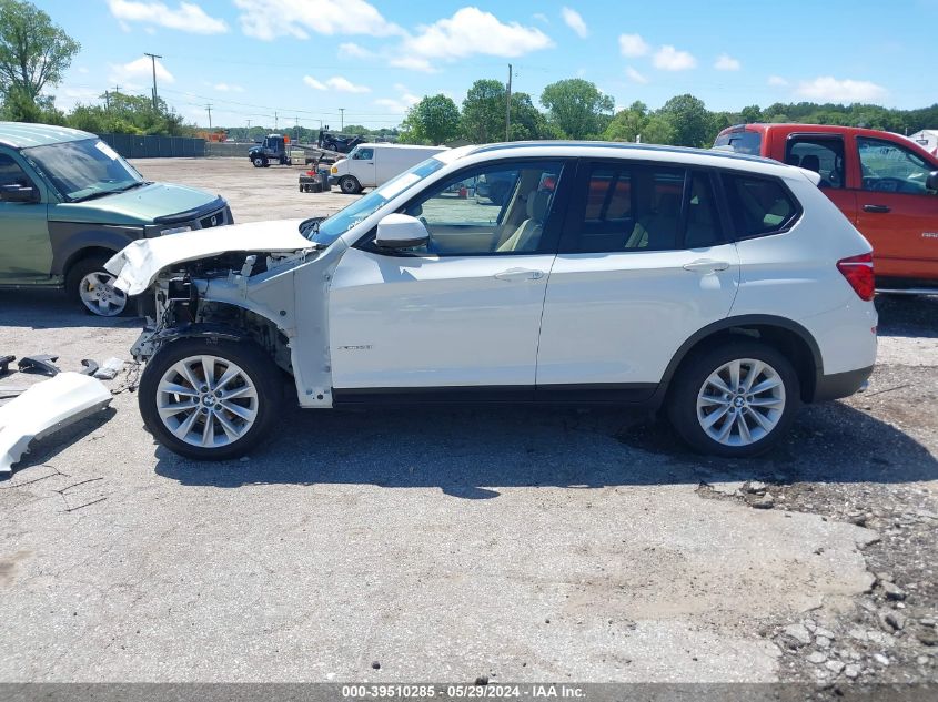 2017 BMW X3 xDrive28I VIN: 5UXWX9C3XH0T17259 Lot: 39510285