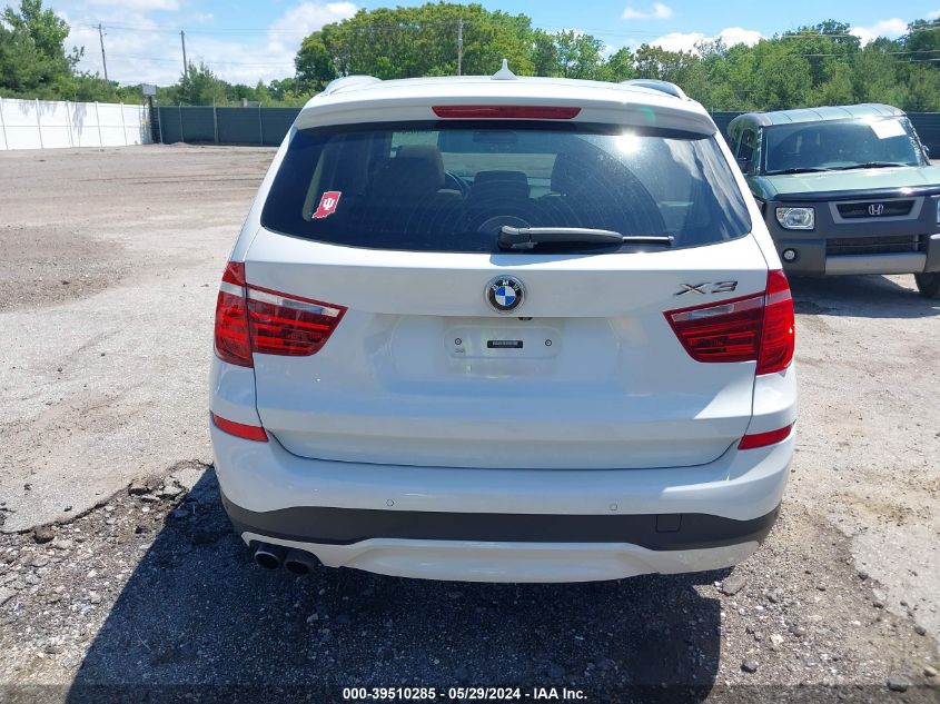 2017 BMW X3 xDrive28I VIN: 5UXWX9C3XH0T17259 Lot: 39510285