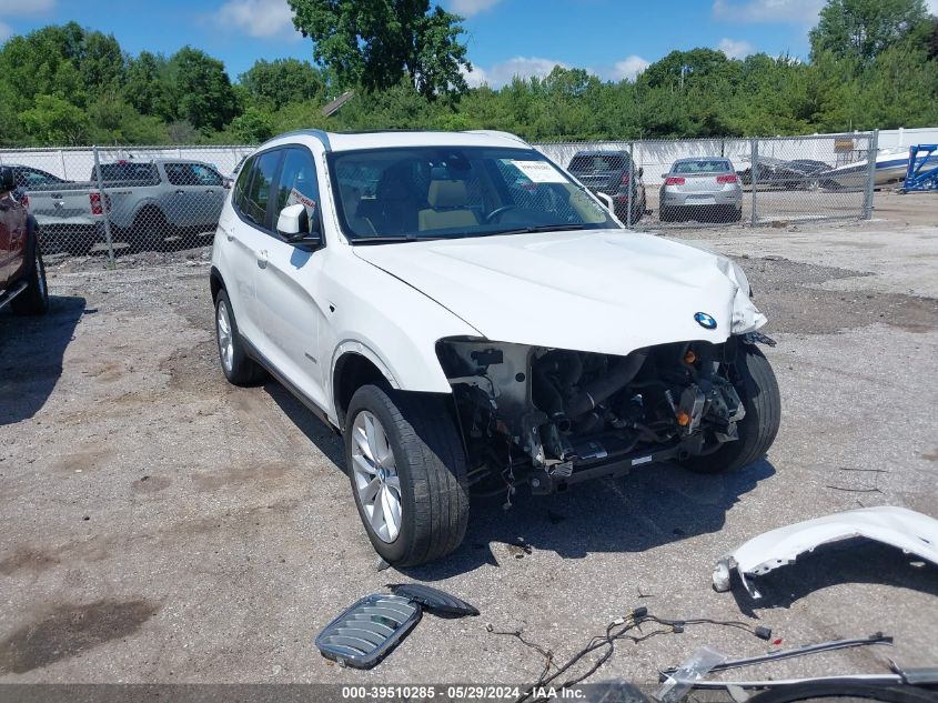 2017 BMW X3 xDrive28I VIN: 5UXWX9C3XH0T17259 Lot: 39510285