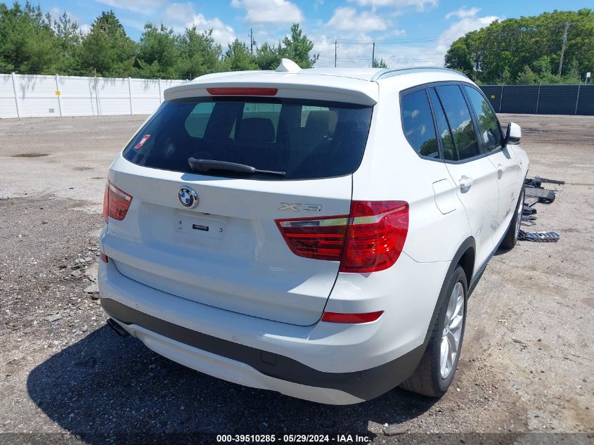 2017 BMW X3 xDrive28I VIN: 5UXWX9C3XH0T17259 Lot: 39510285