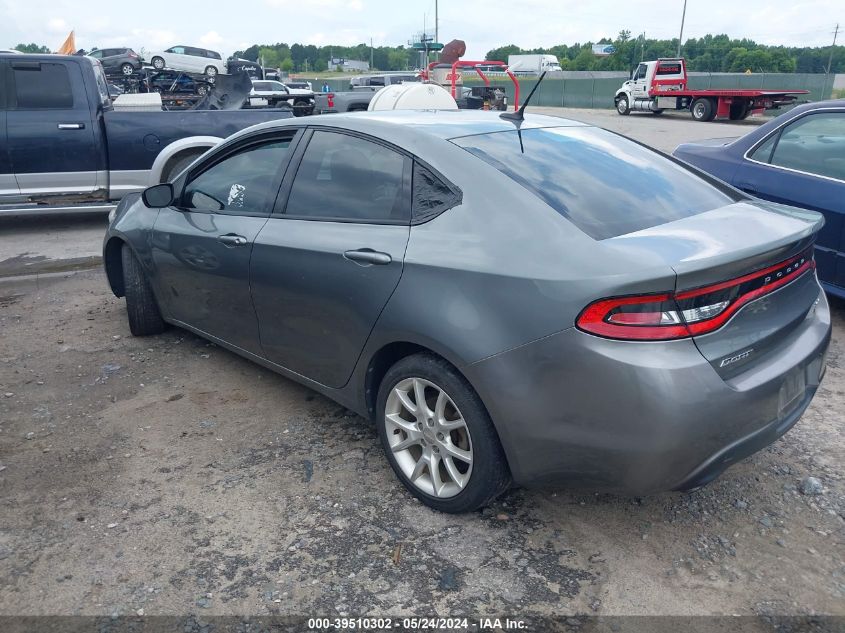 2013 Dodge Dart Sxt/Rallye VIN: 1C3CDFBH1DD133473 Lot: 39510302