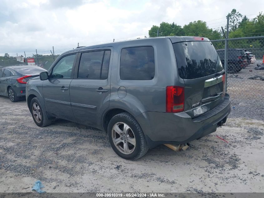 2013 Honda Pilot Exl VIN: 5FNYF3H54DB021783 Lot: 39510319