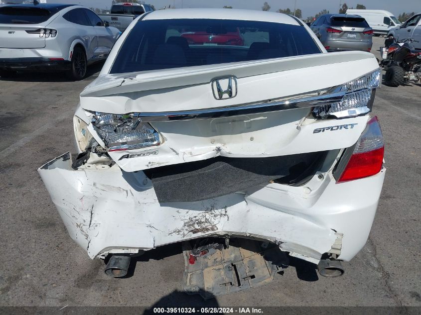 2013 Honda Accord Sport VIN: 1HGCR2F54DA105787 Lot: 39510324