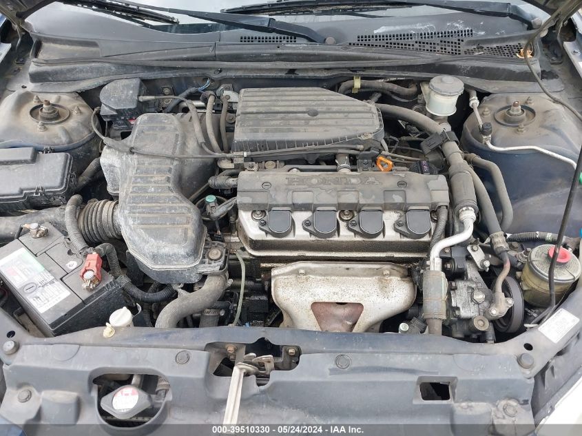 2004 Honda Civic Lx VIN: 2HGES16554H607636 Lot: 39510330