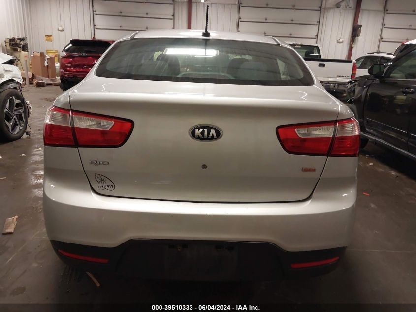 2013 Kia Rio Lx VIN: KNADM4A32D6256940 Lot: 39510333