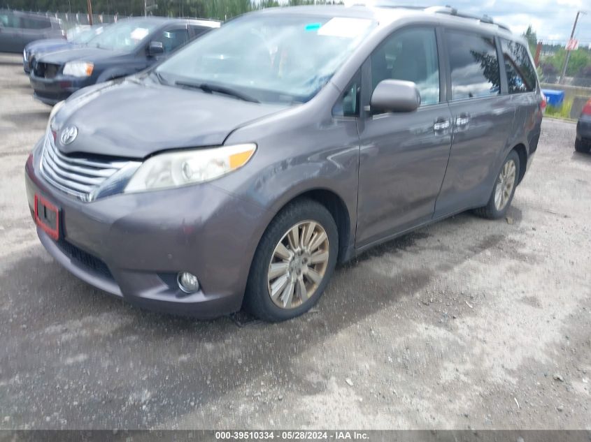 2011 Toyota Sienna Limited VIN: 5TDDK3DC2BS012121 Lot: 39510334