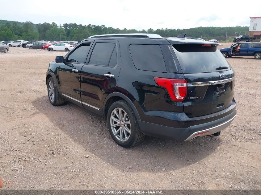 2017 Ford Explorer Limited VIN: 1FM5K7F87HGC68810 Lot: 39510365