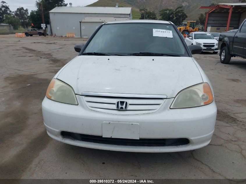 2003 Honda Civic Lx VIN: JHMES16553S001547 Lot: 39510372