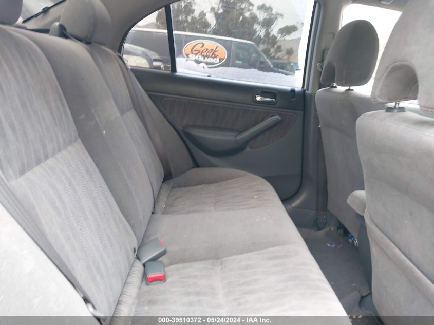 2003 Honda Civic Lx VIN: JHMES16553S001547 Lot: 39510372