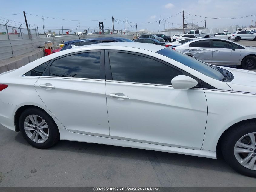 2014 Hyundai Sonata Gls VIN: 5NPEB4AC5EH831052 Lot: 39510397