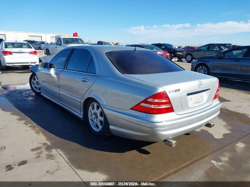 2001 Mercedes-Benz S 500 VIN: WDBNG75J21A147880 Lot: 39510407