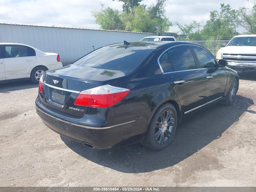 2010 Hyundai Genesis 4.6 VIN: KMHGC4DF9AU072736 Lot: 39510454