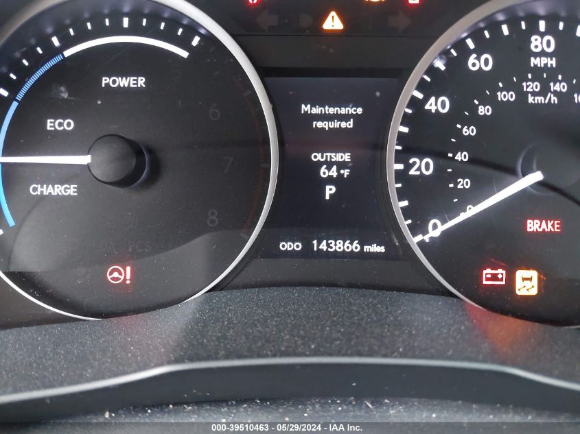 2015 Lexus Es 300H VIN: JTHBW1GG5F2096512 Lot: 39510463